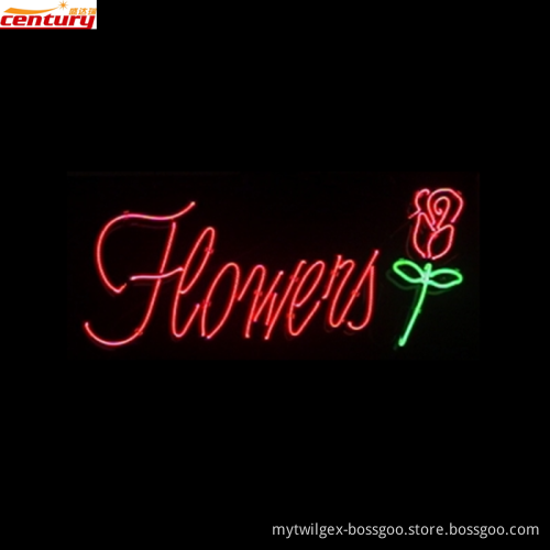wholesale china factory price custom flowers neon light sign